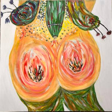 Tulips Nudity Painting